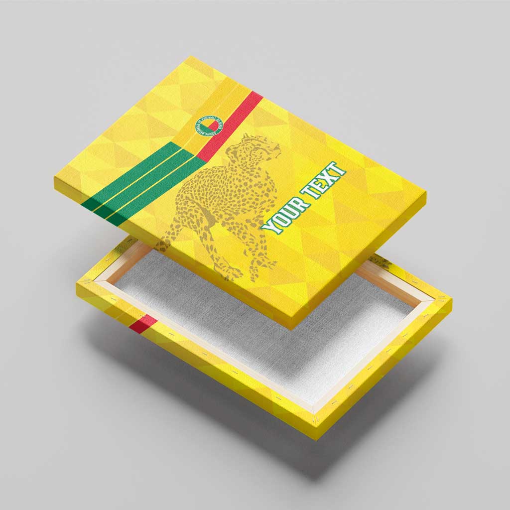 Custom Benin Football Canvas Wall Art Go Les Guepards