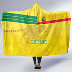 Custom Benin Football Hooded Blanket Go Les Guepards