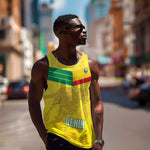 Custom Benin Football Men Tank Top Go Les Guepards
