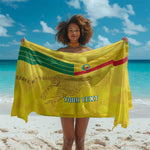Custom Benin Football Sarong Go Les Guepards