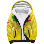 Custom Benin Football Sherpa Hoodie Go Les Guepards