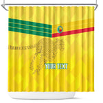 Custom Benin Football Shower Curtain Go Les Guepards