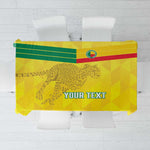 Custom Benin Football Tablecloth Go Les Guepards