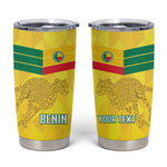 Custom Benin Football Tumbler Cup Go Les Guepards
