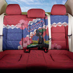 Haiti Neg Maron Back Car Seat Cover Coat Of Arms - Hisbicus Polynesian