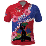 Haiti Neg Maron Polo Shirt Coat Of Arms - Hisbicus Polynesian