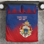 Personalized Anpi an Ayiti Bedding Set Imperial Coat Of Arms Flag Style