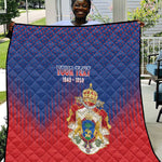 Personalized Anpi an Ayiti Quilt Imperial Coat Of Arms Flag Style