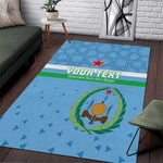 Custom Djibouti Football Area Rug Go Champions