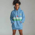 Custom Djibouti Football Hoodie Dress Go Champions