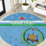 Custom Djibouti Football Round Carpet Go Champions