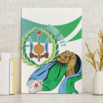 Personalized Happy Djibouti Canvas Wall Art Independence Day