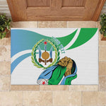 Personalized Happy Djibouti Rubber Doormat Independence Day