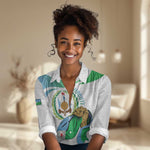 Personalized Happy Djibouti Women Casual Shirt Independence Day
