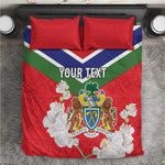 Personalized Gambia Bedding Set Coat Of Arms - African Pattern