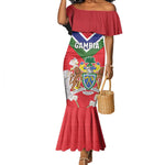 Personalized Gambia Mermaid Dress Coat Of Arms - African Pattern