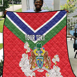 Personalized Gambia Quilt Coat Of Arms - African Pattern