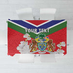Personalized Gambia Tablecloth Coat Of Arms - African Pattern