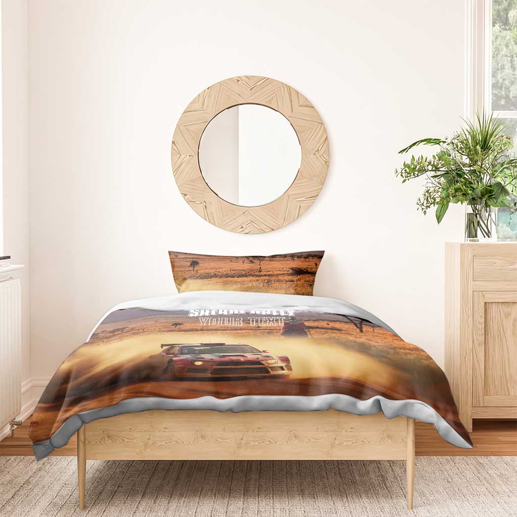 Personalized Kenya Safari Racing Car Bedding Set Come On Kenyan