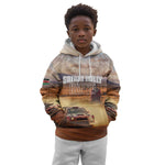 Personalized Kenya Safari Racing Car Kid Hoodie Come On Kenyan