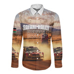 Personalized Kenya Safari Racing Car Long Sleeve Button Shirt Come On Kenyan