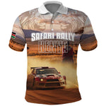 Personalized Kenya Safari Racing Car Polo Shirt Come On Kenyan