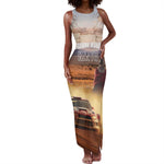Personalized Kenya Safari Racing Car Tank Maxi Dress Come On Kenyan