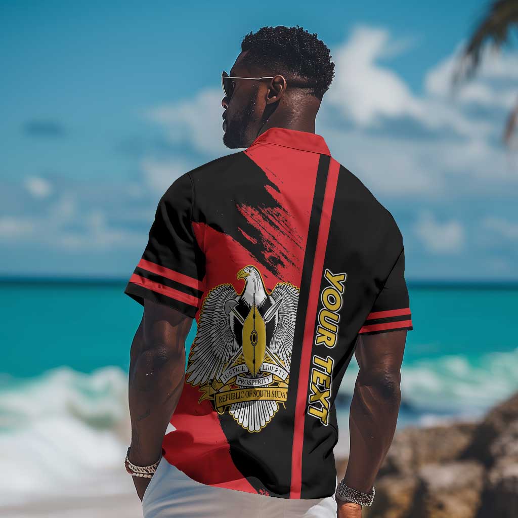 Personalized South Sudan With Coat Of Arms Hawaiian Shirt Sporty Style