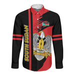 Personalized South Sudan With Coat Of Arms Long Sleeve Button Shirt Sporty Style
