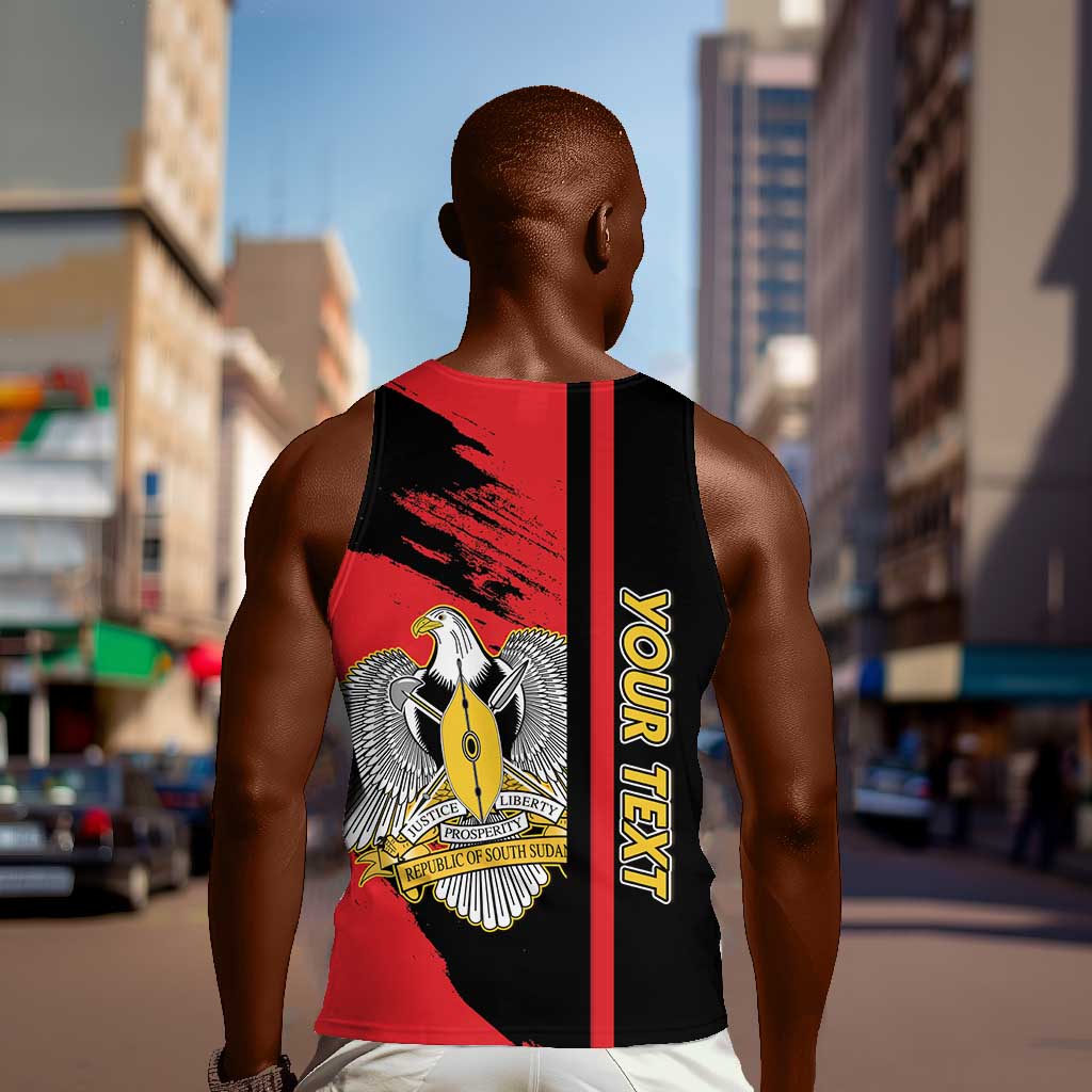 Personalized South Sudan With Coat Of Arms Men Tank Top Sporty Style