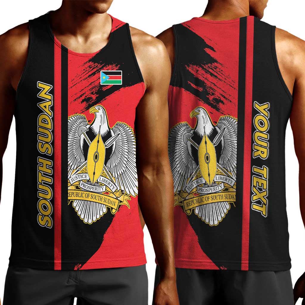 Personalized South Sudan With Coat Of Arms Men Tank Top Sporty Style