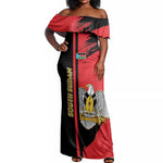 Personalized South Sudan With Coat Of Arms Off Shoulder Maxi Dress Sporty Style