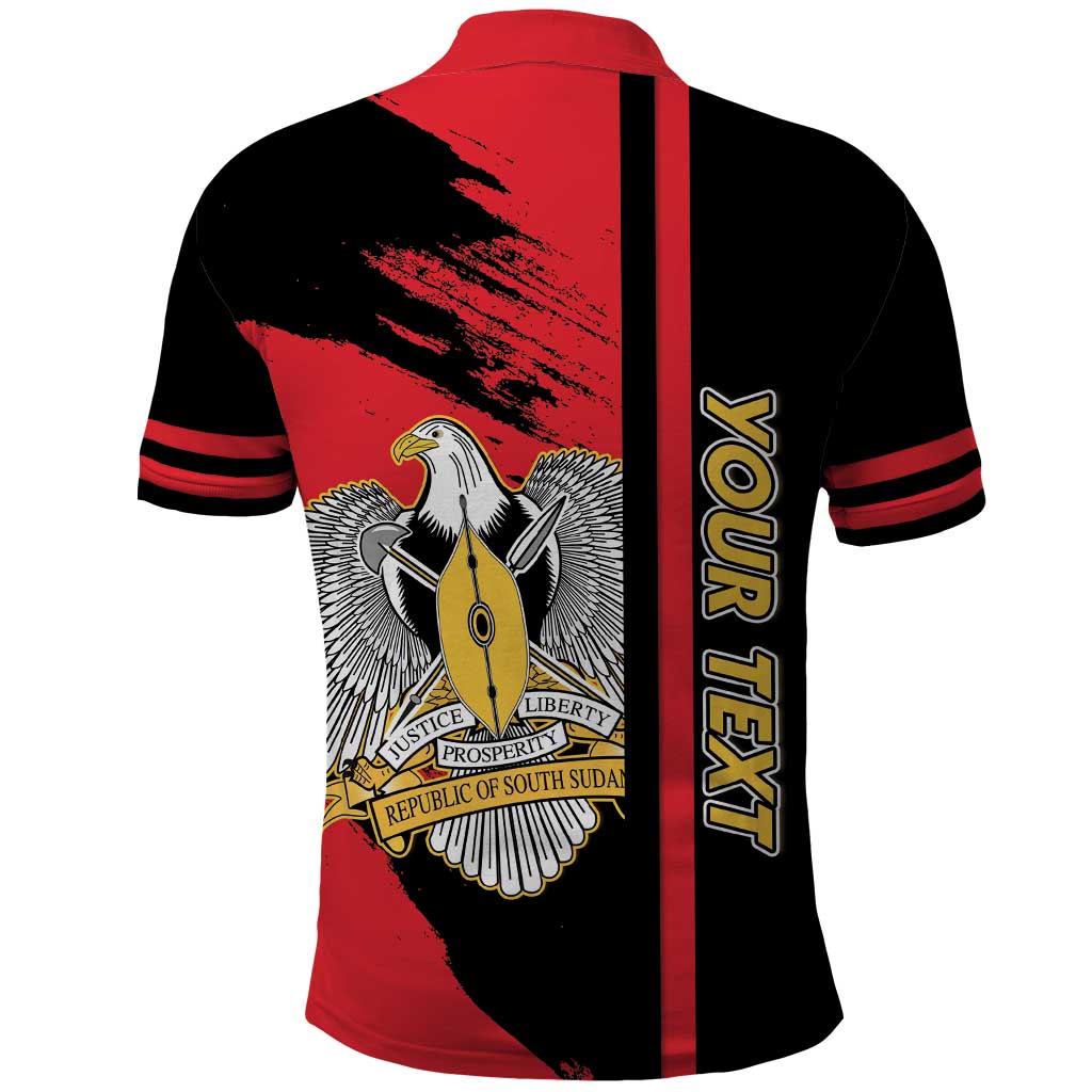 Personalized South Sudan With Coat Of Arms Polo Shirt Sporty Style