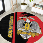 Personalized South Sudan With Coat Of Arms Round Carpet Sporty Style