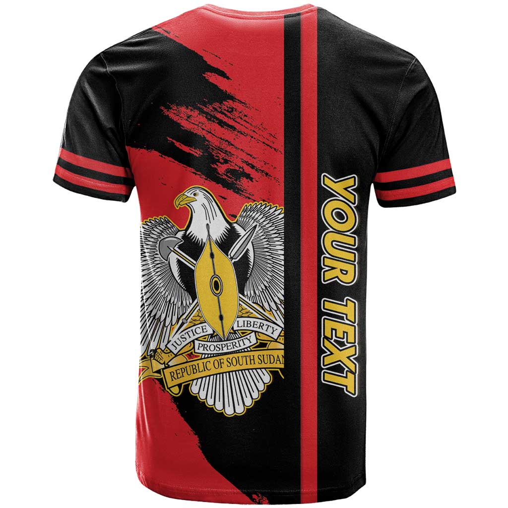 Personalized South Sudan With Coat Of Arms T shirt Sporty Style