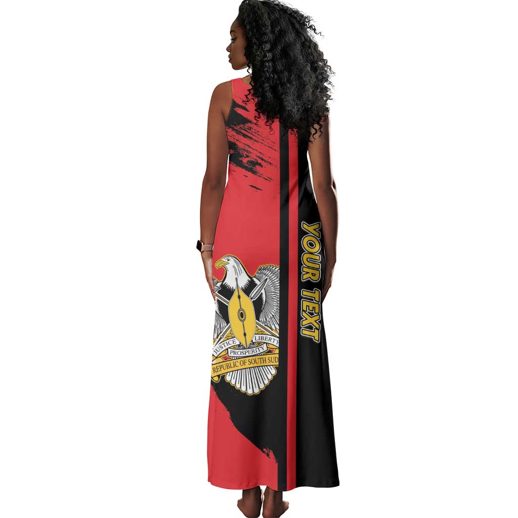 Personalized South Sudan With Coat Of Arms Tank Maxi Dress Sporty Style