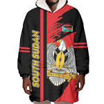 Personalized South Sudan With Coat Of Arms Wearable Blanket Hoodie Sporty Style