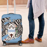 Personalized Lefatshe la Botswana Luggage Cover Coat Of Arms - African and Zebra Patterns