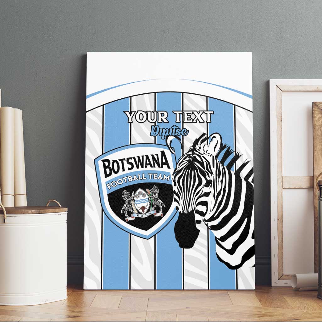 Custom Lefatshe la Botswana Football Canvas Wall Art Come On Dipitse
