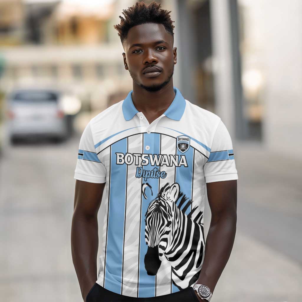 Custom Lefatshe la Botswana Football Polo Shirt Come On Dipitse