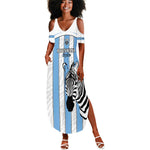 Custom Lefatshe la Botswana Football Summer Maxi Dress Come On Dipitse