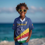 Custom Seychelles Beach Soccer 2025 Kid Hawaiian Shirt Go Champions Sesel