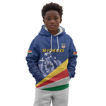 Custom Seychelles Beach Soccer 2025 Kid Hoodie Go Champions Sesel