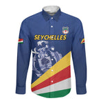 Custom Seychelles Beach Soccer 2025 Long Sleeve Button Shirt Go Champions Sesel