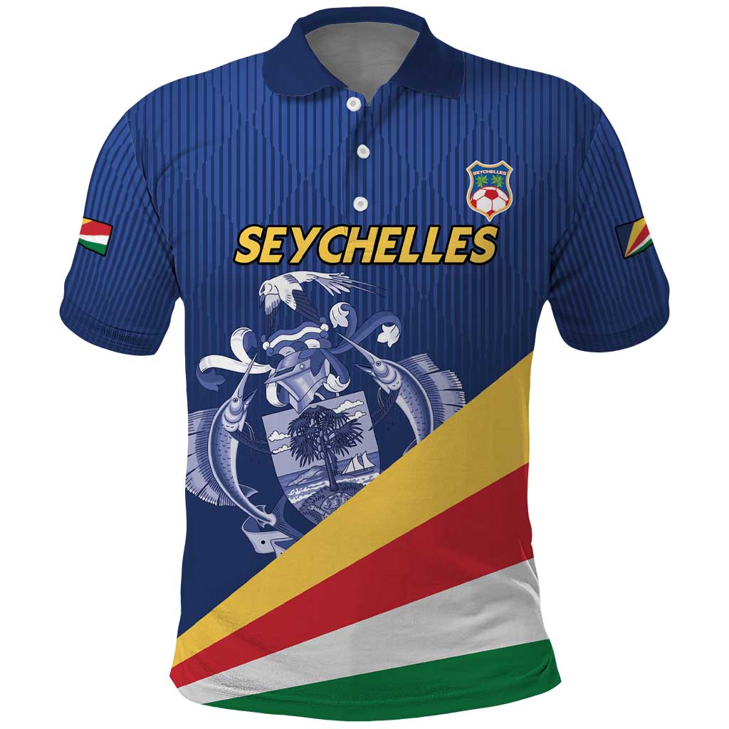 Custom Seychelles Beach Soccer 2025 Polo Shirt Go Champions Sesel