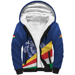 Custom Seychelles Beach Soccer 2025 Sherpa Hoodie Go Champions Sesel