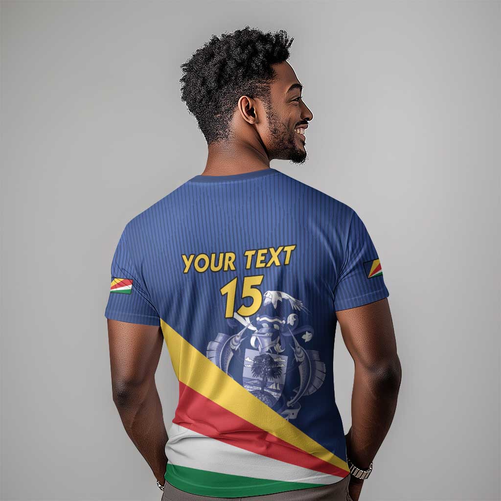 Custom Seychelles Beach Soccer 2025 T shirt Go Champions Sesel