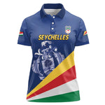 Custom Seychelles Beach Soccer 2025 Women Polo Shirt Go Champions Sesel
