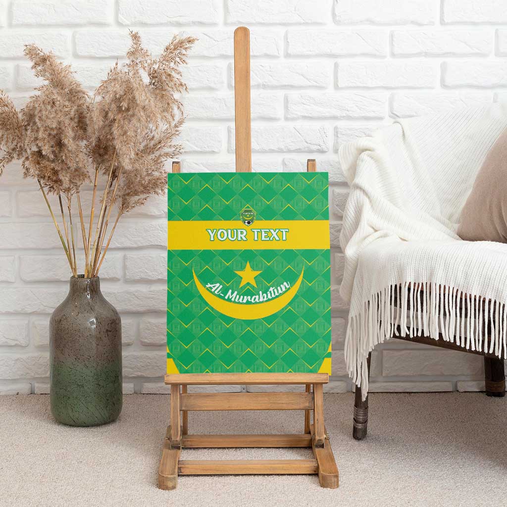 Custom Mauritania Beach Soccer 2025 Canvas Wall Art Allez Al-Murabitun