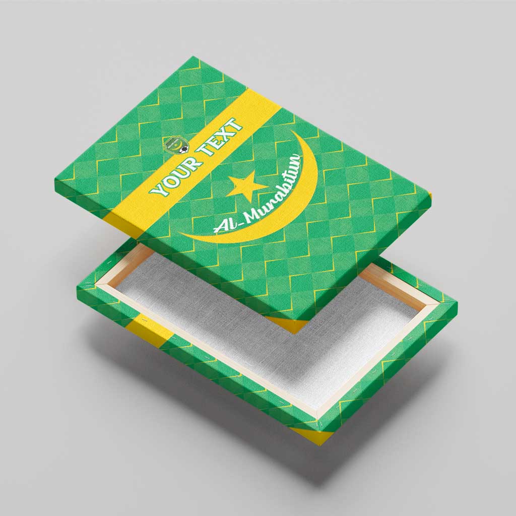 Custom Mauritania Beach Soccer 2025 Canvas Wall Art Allez Al-Murabitun